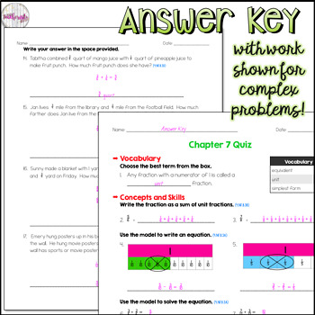 4th Grade Go Math Mid-Chapter Quiz - Chapter 7 | TpT