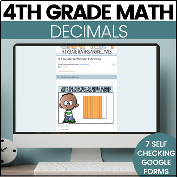 Preview of 4th Grade Go Math Review Chapter 9 Decimals Digital Resource