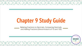 Preview of 4th Grade GoMath Chapter 9 Study Guide/Review