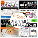 4th Grade Grammar Bundle with Lessons, Printables, Assessm