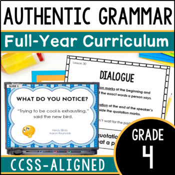 Preview of 4th Grade Grammar Curriculum - Lessons, Activities, & Assessments (70% OFF!)