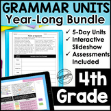 4th Grade Grammar For the Year - Lesson Plans & Practice W