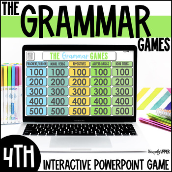 Preview of 4th Grade Grammar Game Show | Grammar Review