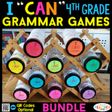 4th Grade Grammar Games BUNDLE - Literacy Centers & Test P