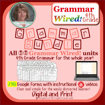Preview of 4th Grade Grammar Wired! Bundle