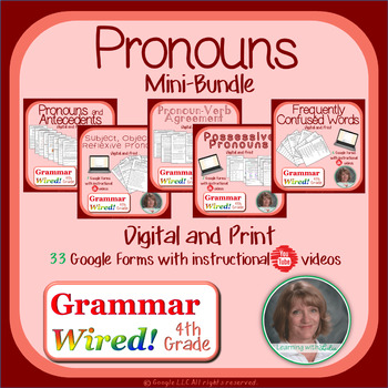 Preview of 4th Grade Grammar Wired! Pronouns: Mini-bundle