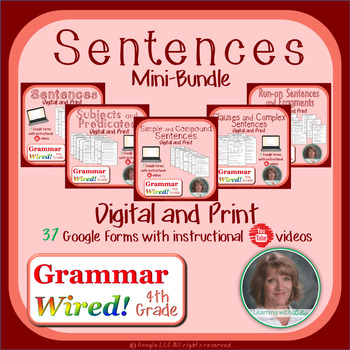 Preview of 4th Grade Grammar Wired! Sentences: Mini-bundle