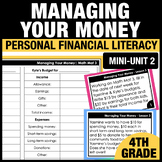 4th Grade Guided Math: Managing Your Money - Lessons, Prac