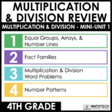 4th Grade Multiplication & Division Review Guided Math Cur