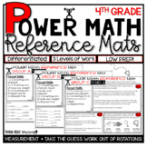 4th Grade Guided Math Differentiated Work Measurement and 