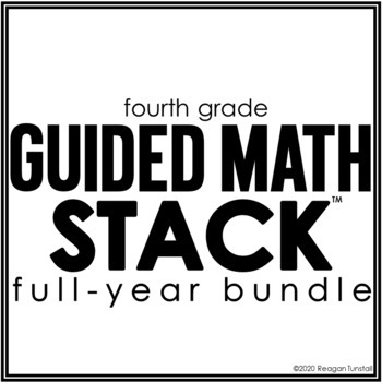 Preview of 4th Grade Guided Math STACK bundle