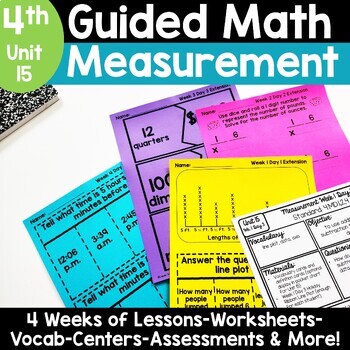 4th grade measurement conversions activities worksheets 4 md 1 4 md 2 4 md 4