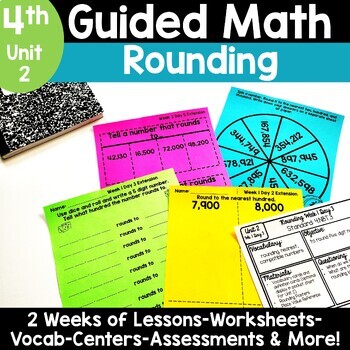 Preview of 4th Grade Rounding Large Numbers Worksheets Activities 4.NBT.3