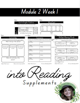 Preview of 4th Grade HMH Into Reading Module 2 Week 1 Supplements