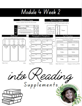 Preview of 4th Grade HMH Into Reading Module 4 Week 2 Supplements