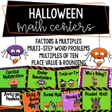 4th Grade Halloween Math Centers