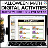 4th Grade Halloween Math Activities - Digital Halloween Ma