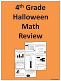 4th Grade Halloween Math Practice - Great for AIMSweb Practice