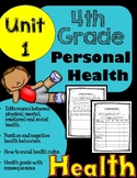 4th Grade Health - Unit 1: Personal Health Activities and 