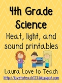 4th Grade Heat, Light, and Sound Printables