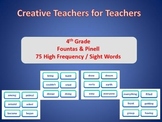 4th Grade High Frequency Sight Words