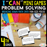 4th Grade I CAN Mini Math Games | Problem Solving | 4 Game