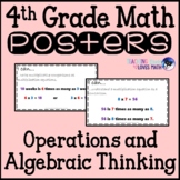 Math Posters 4th Grade Common Core Operations and Algebrai