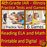 4th Grade IAR Reading ELA and Math Practice Tests and Game