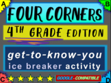 4th Grade Ice Breaker - "FOUR CORNERS" get-to-know-you game