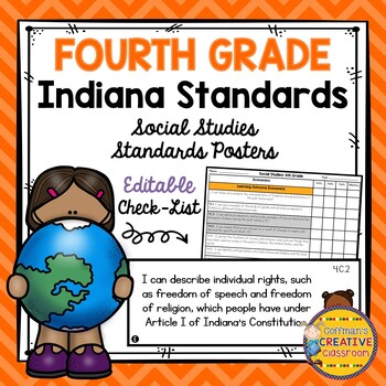 Preview of 4th Grade Indiana Social Studies Standards