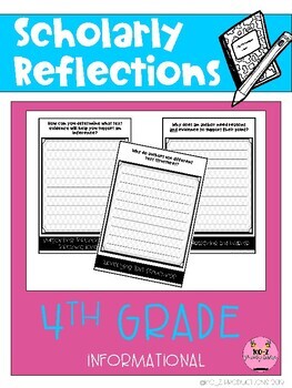 Preview of 4th Grade Informational Text Reflections