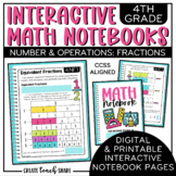 Math Interactive Notebook 4th Grade Fractions