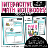 Math Interactive Notebook 4th Grade Geometry