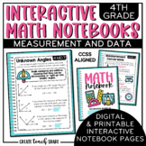 Math Interactive Notebook 4th Grade Measurement & Data