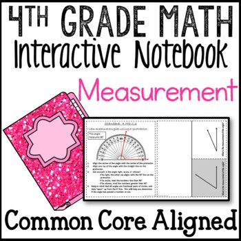 Preview of Measurement and Data Interactive Math Notebook 4th Grade Common Core