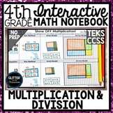 4th Grade Interactive Math Notebook- Multiplication and Di