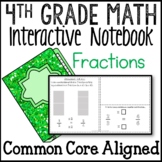 Fractions Interactive Math Notebook 4th Grade Common Core