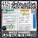 4th Grade Interactive Math Notebook - Place Value - Whole 