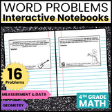 4th Grade Interactive Math Notebook: Word Problems {Measur