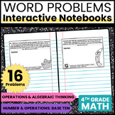 4th Grade Interactive Math Notebook: Word Problems {OA and NBT}
