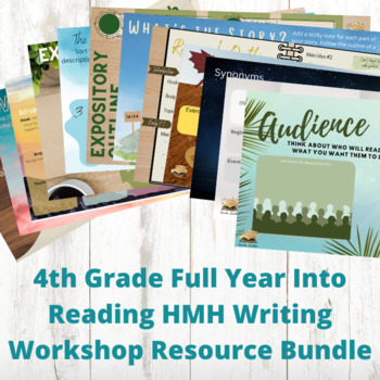 Preview of 4th-Grade Full Year Into Reading HMH Writing Workshop Resource Bundle