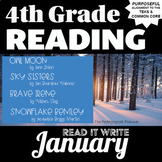 4th Grade January Reading and Writing Lessons Winter Read 