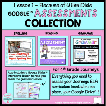 Preview of 4th Grade Journeys Because of Winn Dixie Entire ELA Lesson 1  Packet