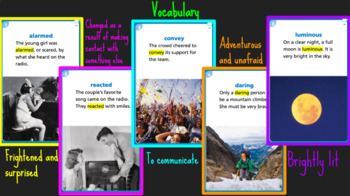 Preview of 4th Grade Journeys Lesson 6 "Invasion from Mars" Google Slide Presentation 