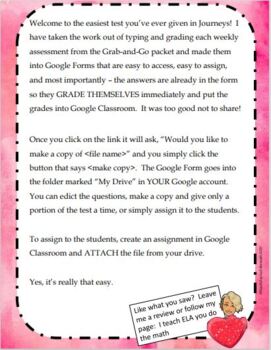 4th Grade Journeys Unit 1 My Librarian Is A Camel Google Assessment