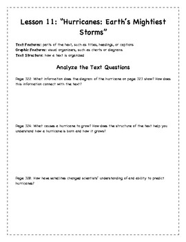 4th Grade Journeys Unit 3- Analyze the Text Questions (PDF and DIGITAL)
