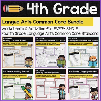 Preview of 4th Grade Language Arts Common Core Bundle