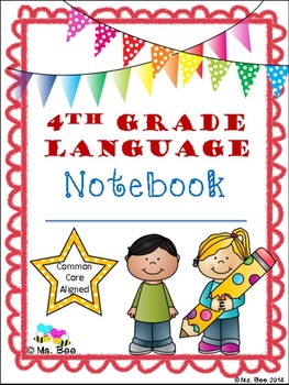 Preview of 4th Grade Language Notebook:  Interact, Teach, Practice, and Write!