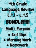 4th Grade Language Review BUNDLE