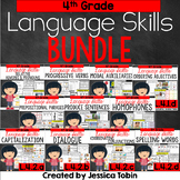 4th Grade Language Skills Bundle - Language and Grammar Wo